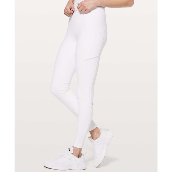 Lululemon Athletica Speed Up tight pocket white full length workout leggings - Picture 5 of 9